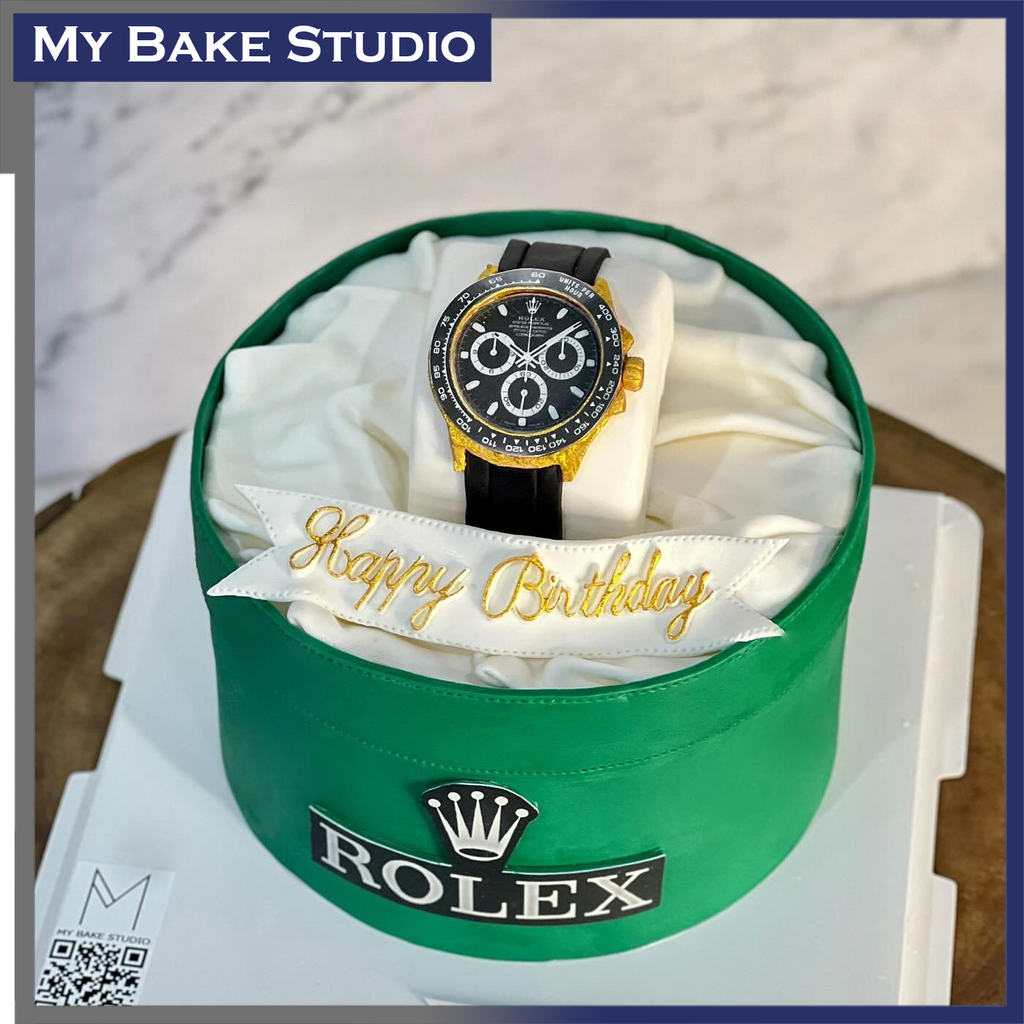 Luxury Watch Display Cake