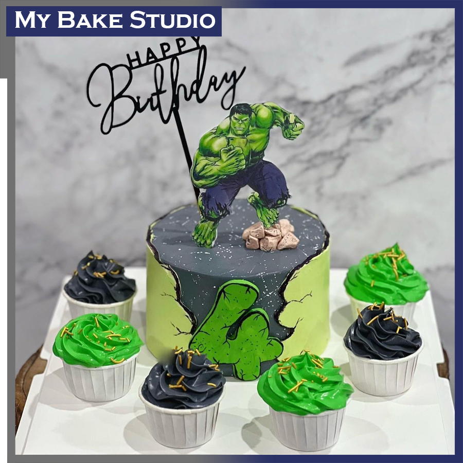 Hulk Hero Cake Set