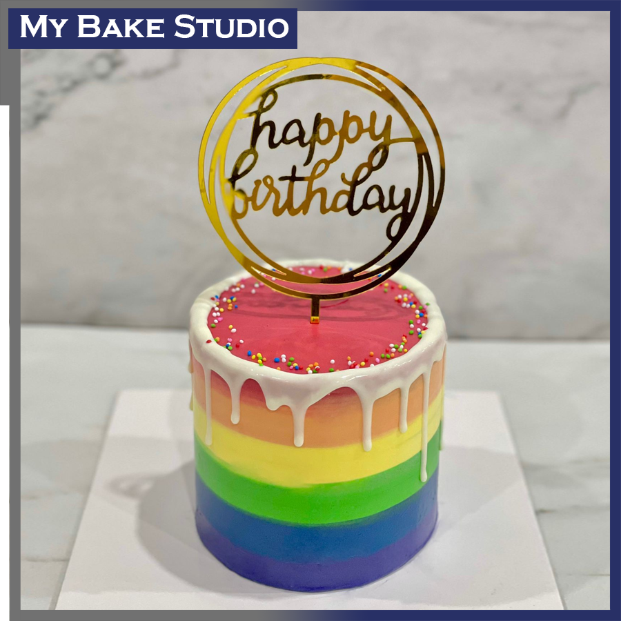 4'' Rainbow Cake