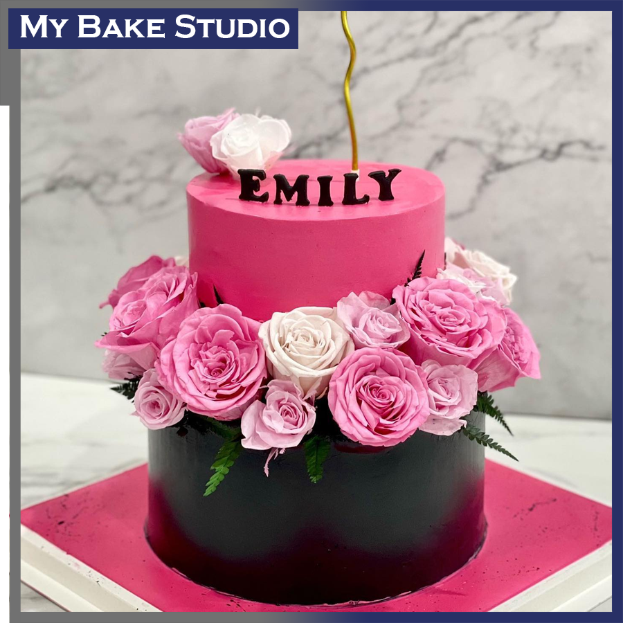 Rosey Black Pink Cake