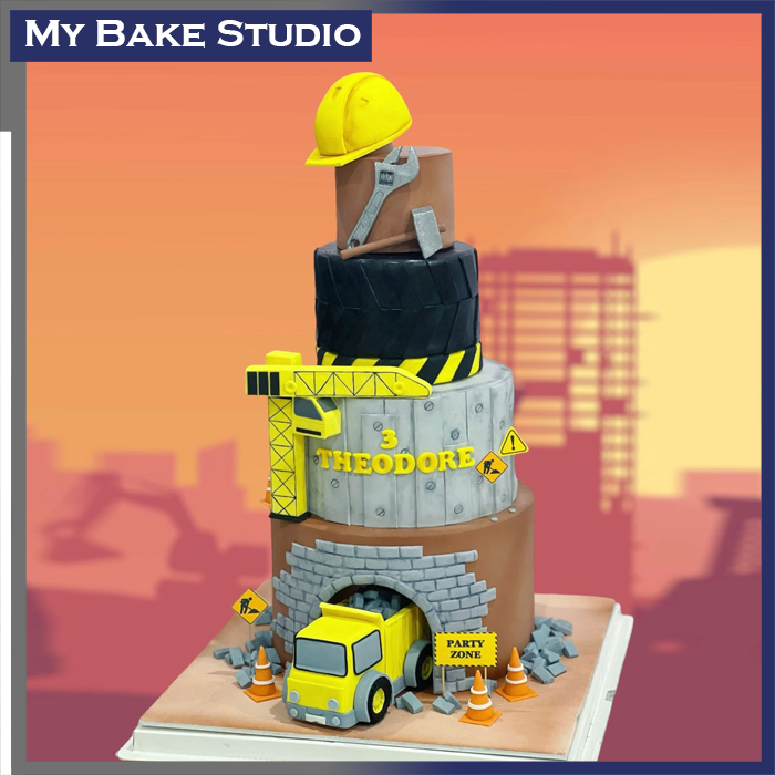 Tower Construction Cake