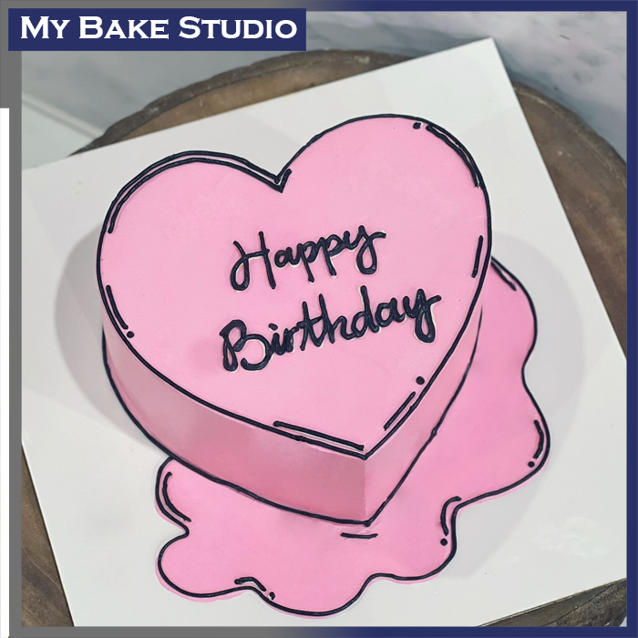2D k style Love Cake