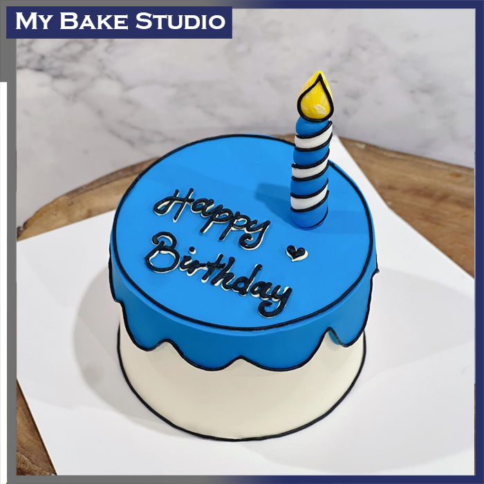 2D Comic Birthday Cake