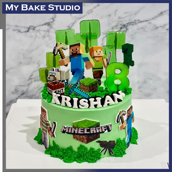 Minecraft Mindblock Cake