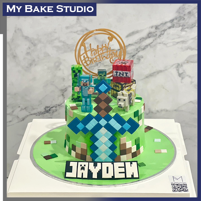 Minecraft Mine Blown Cake