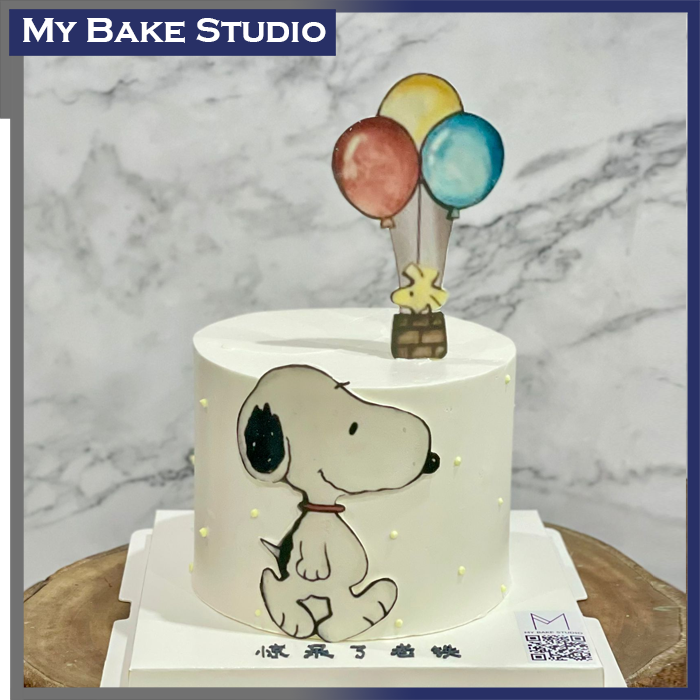 Snoopy Balloon Cake