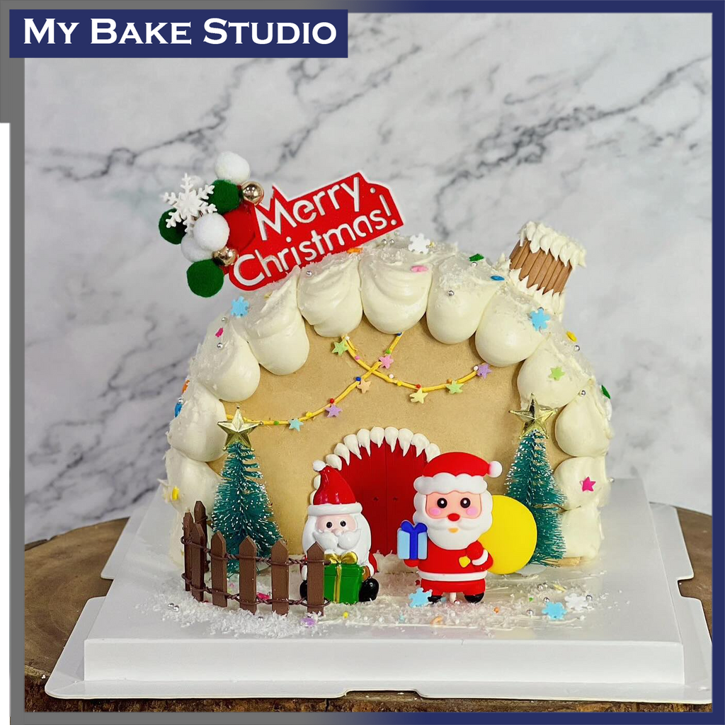 Santa House Cake