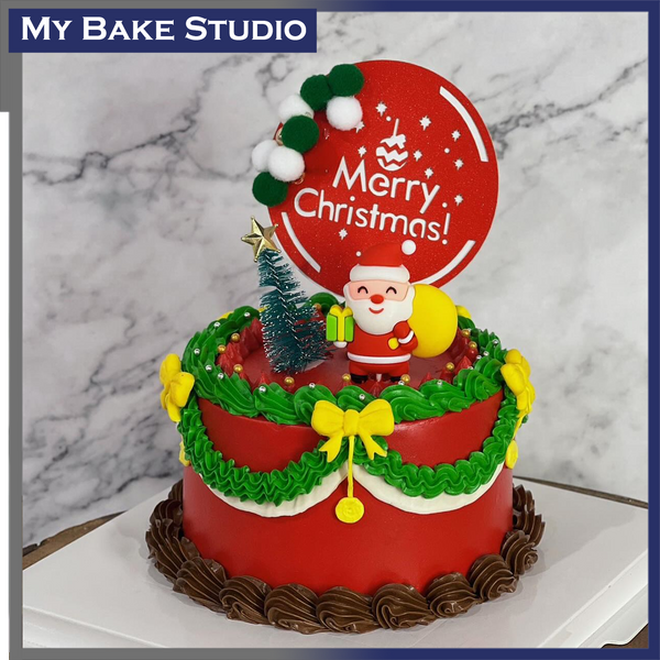 Santa Party Cake - My Bake Studio