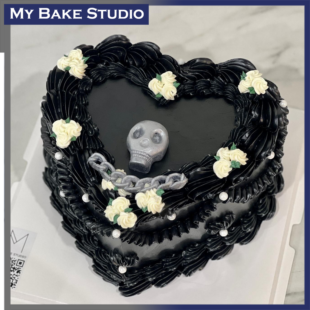 Gothic Heart Cake