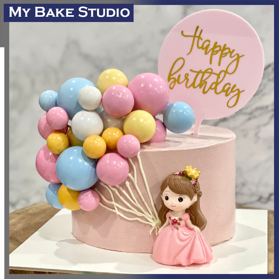 Balloon Princess Cake