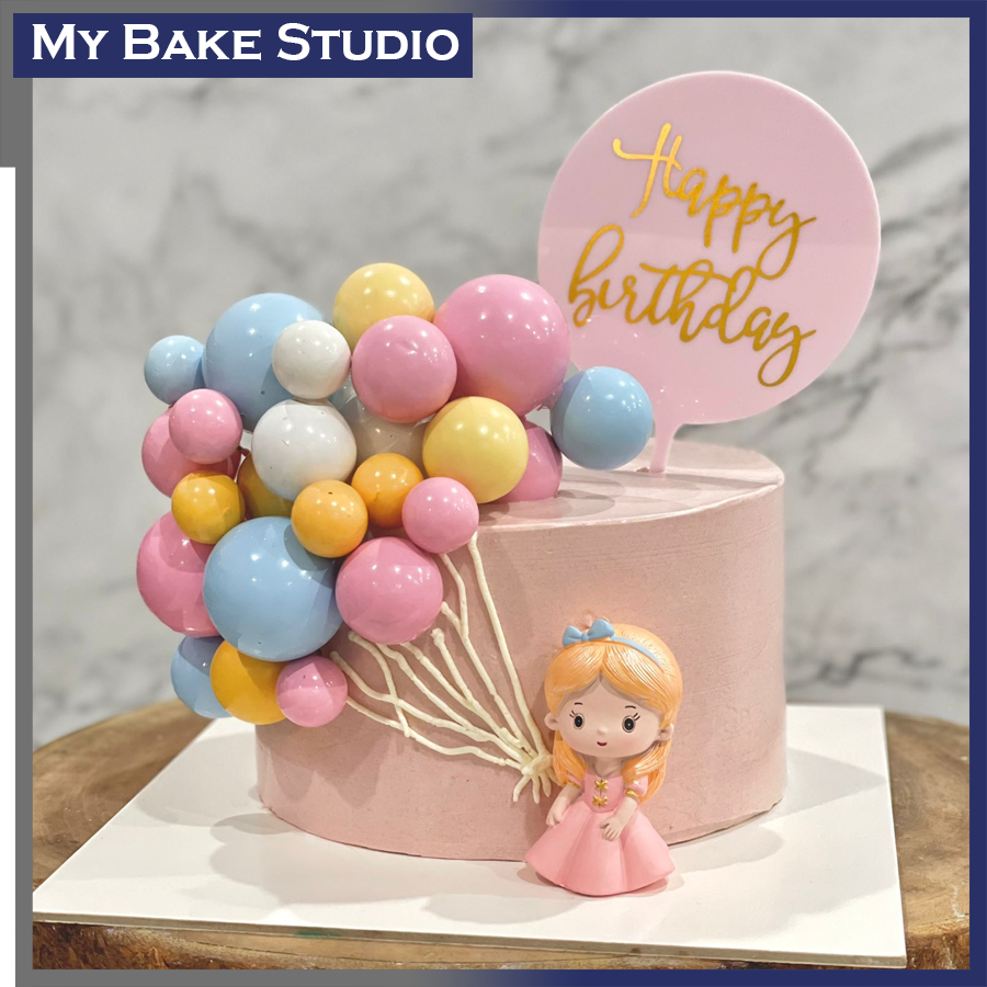 Balloon Princess Cake