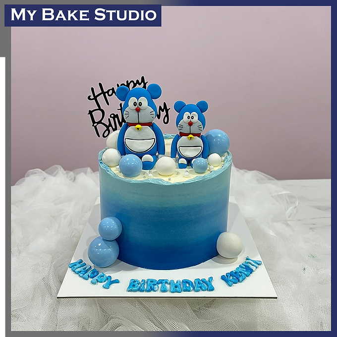 Blue Bear Cake