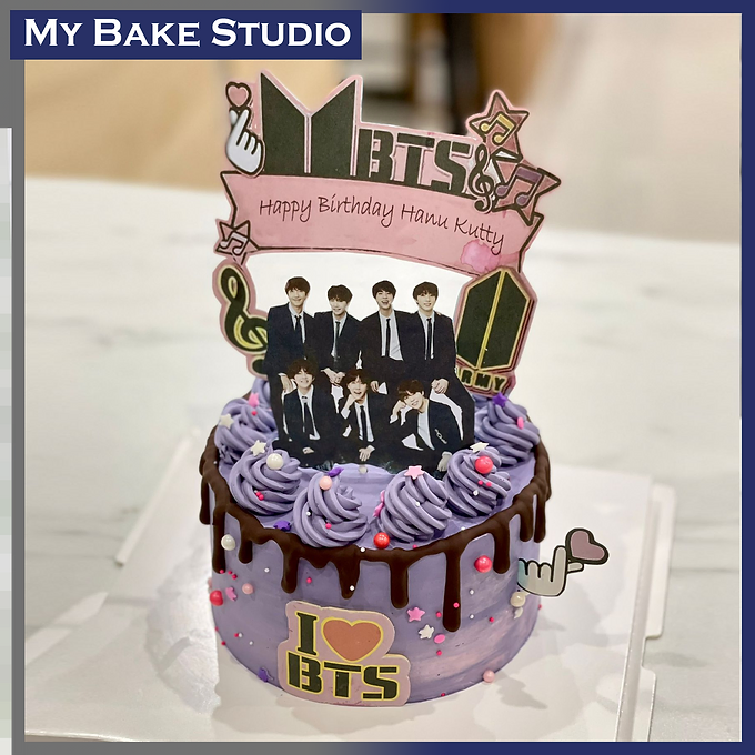 BTS Banner Cake